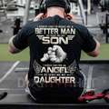 "God Made Me a Better Man" Dad Shirt – Christian Apparel, Father & Son Faith Tee