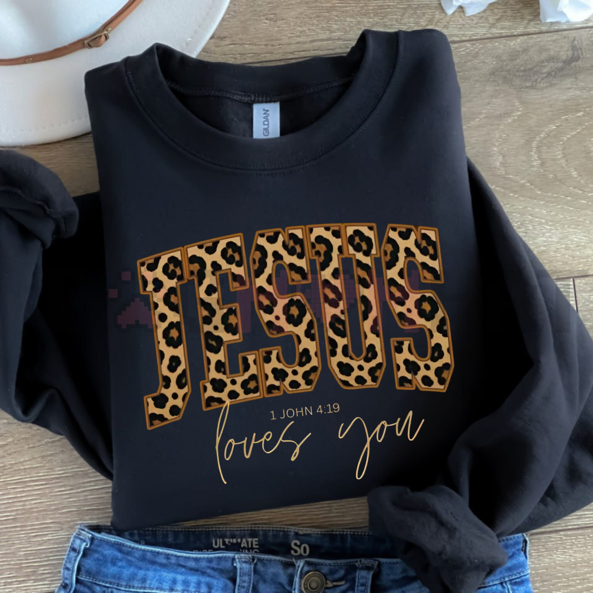 Minimalist "Jesus" Name Sweatshirt
