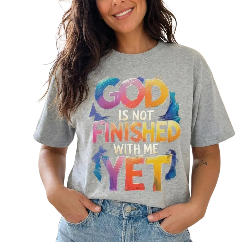 Inspirational Christian Shirt - "God Is Still Working On Me" Motivational Gospel Tee