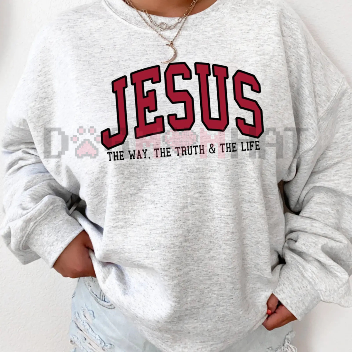Christian Sweatshirt – Trendy Crewneck Jesus Sweatshirt Faith