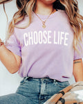Choose Life Christian Comfort Colors T-Shirt (Baby Rights), Pro Life Gift