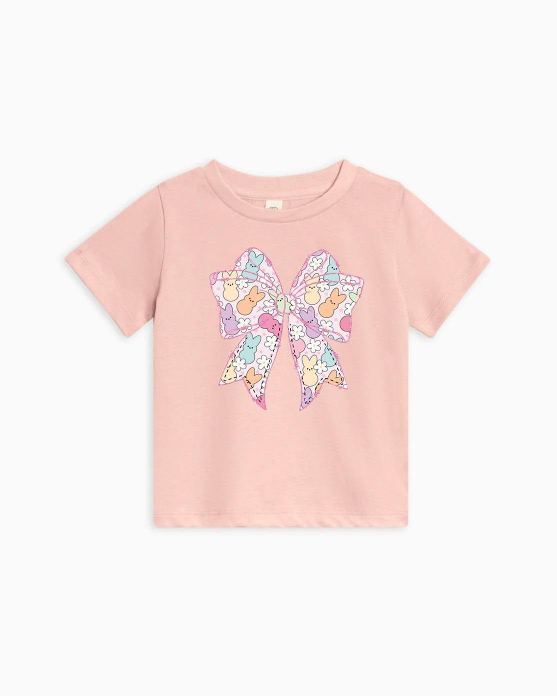 Easter Egg Bunny Ribbon Organic Cotton Baby and Kids Tee, Christian Faith Shirt