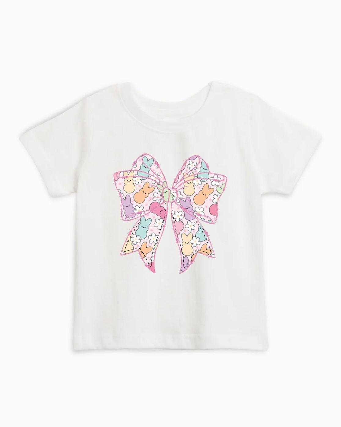 Easter Egg Bunny Ribbon Organic Cotton Baby and Kids Tee, Christian Faith Shirt