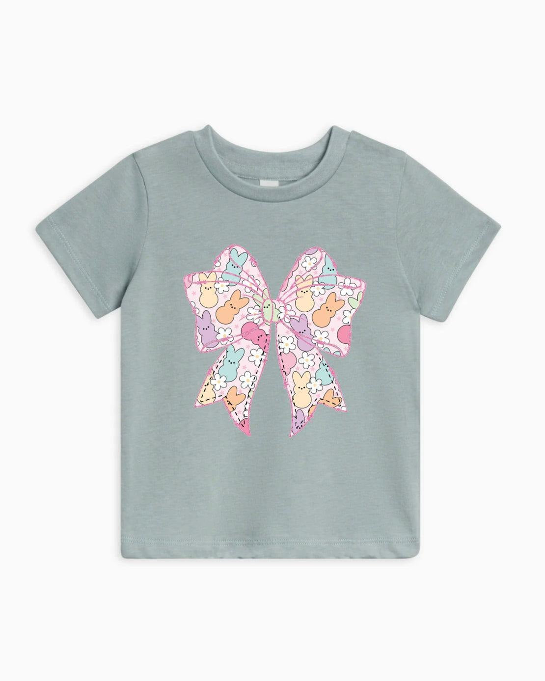 Easter Egg Bunny Ribbon Organic Cotton Baby and Kids Tee, Christian Faith Shirt