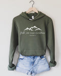 Faith Can Move Mountains Christian Sponge Fleece Hoodie, Bible Verse Gift