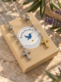CROSS LARIAT NECKLACE