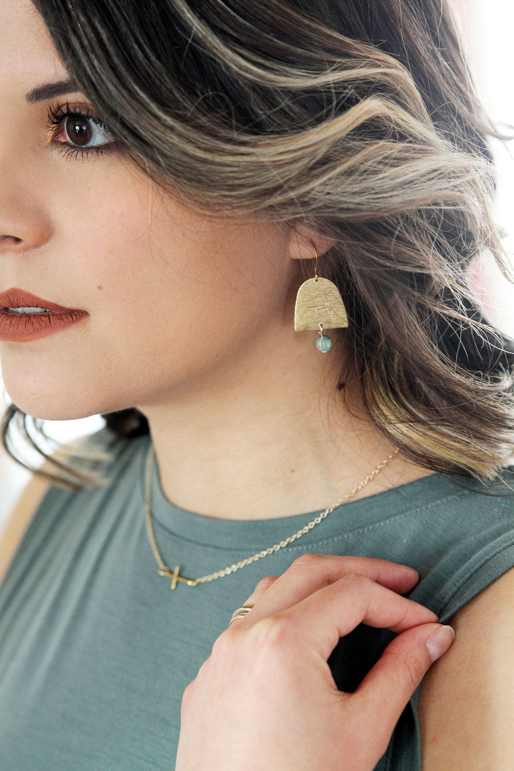 Faith Gold Plated Cross Necklace