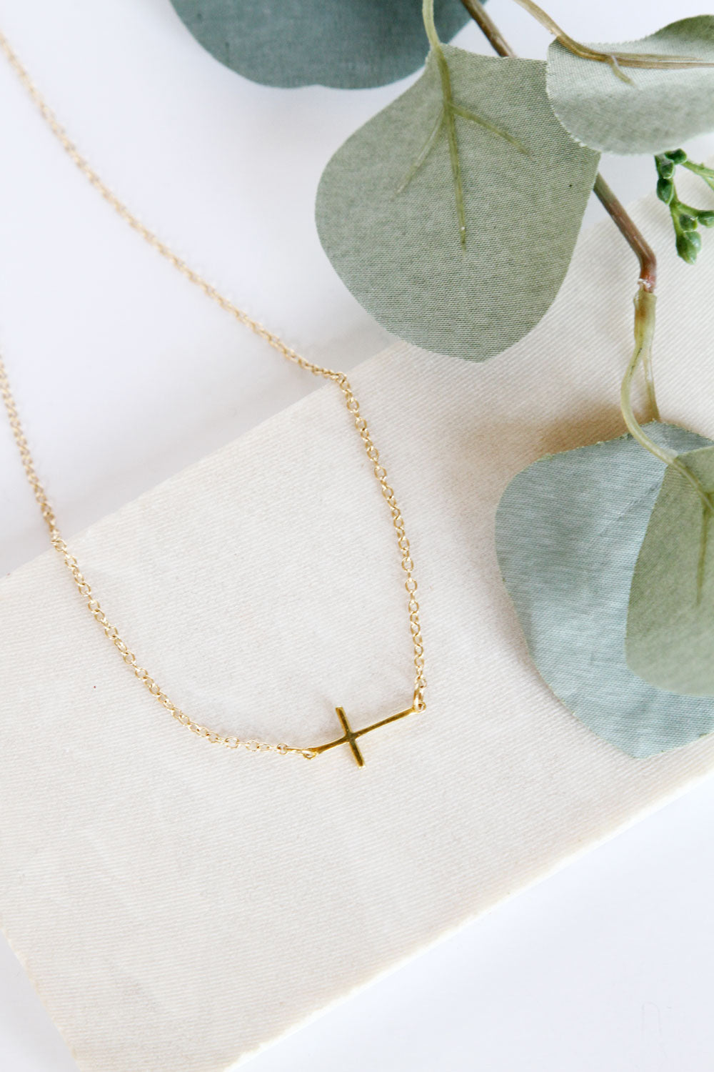 Faith Gold Plated Cross Necklace