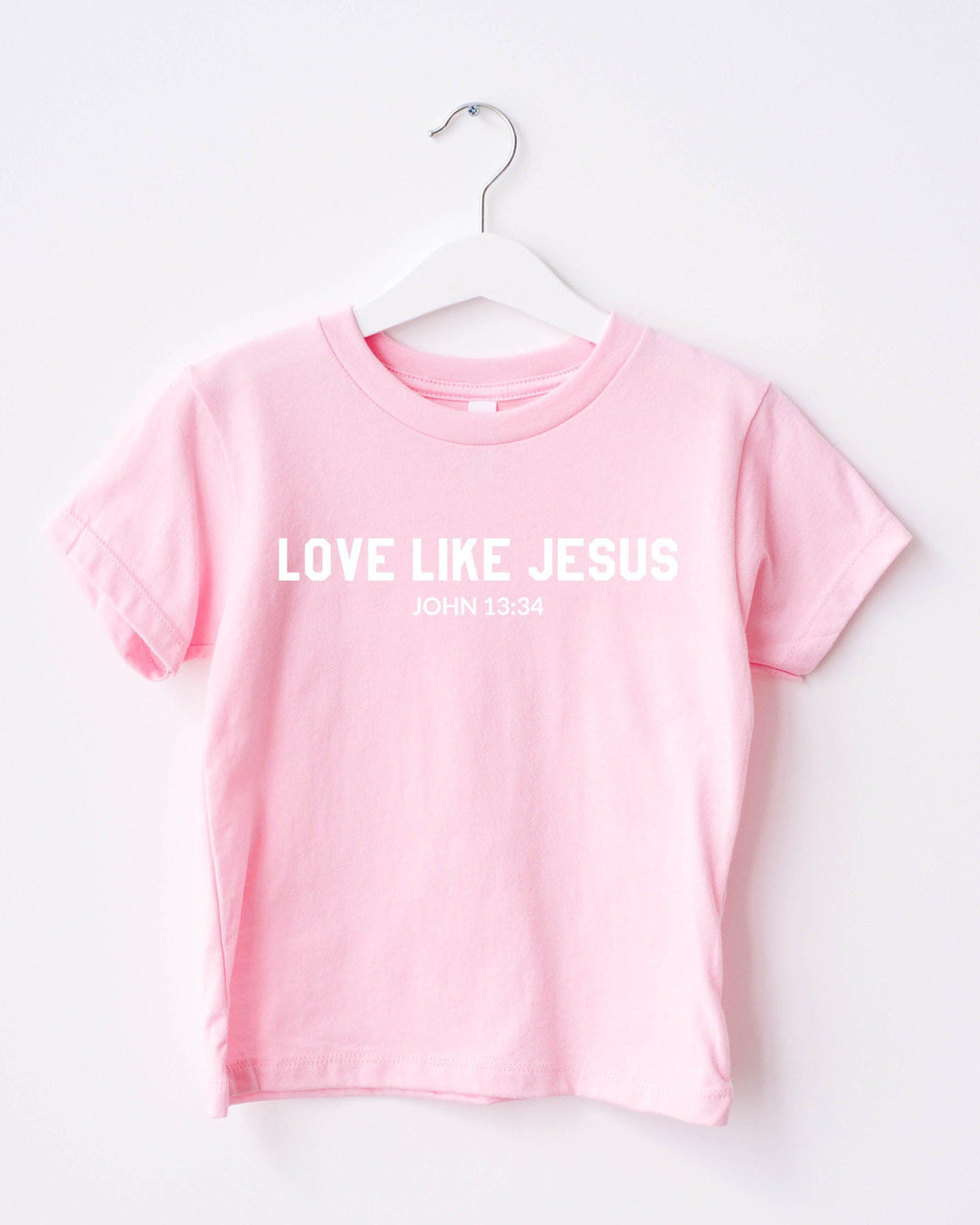 Love Like Jesus Christian Kids T-Shirt, Baby Toddler Youth Faith Thanksgiving Shirt