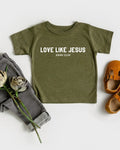 Love Like Jesus Christian Kids T-Shirt, Baby Toddler Youth Faith Thanksgiving Shirt