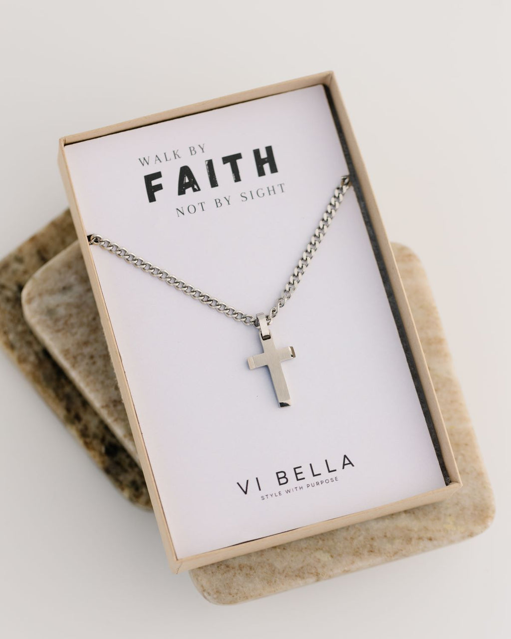 Noah Stainless Steel Cross Chain