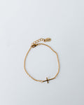 Faith Gold Plated Cross Bracelet