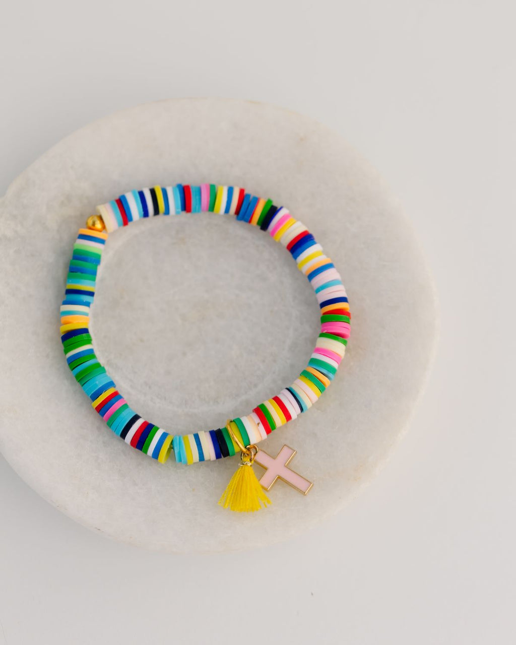 Ava Girls Multicolor Cross Bracelet