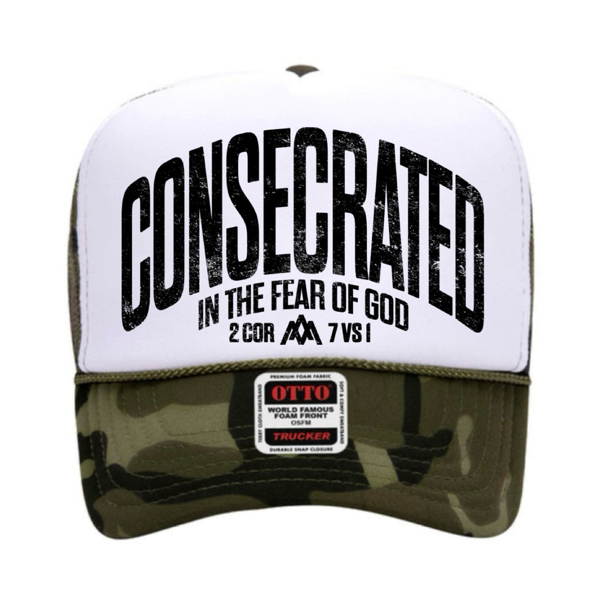 CONSECRATED Foam Trucker - White/Camo