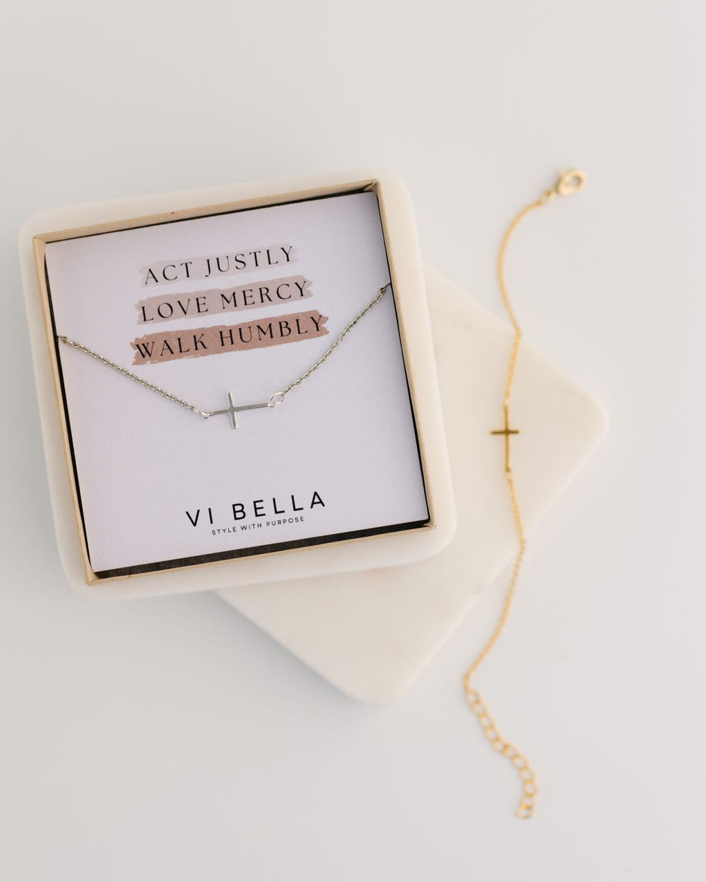 Faith Gold Plated Cross Necklace