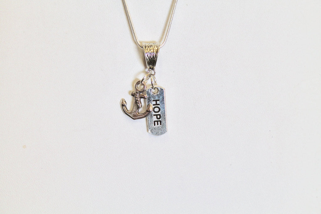 This Hope Is Our Anchor Pendant on Silver Chain, Hebrews 6:19 Bible Verse Jewelry, Gift For Her, Sympathy Gift, Valentines Day Gift