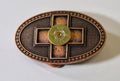 Copper Shotgun Shell Cross Belt Buckle, Southwestern Style, Gift For Her, Girlfriend Gift, Valentines Day Gift, Valentine Gift; Country