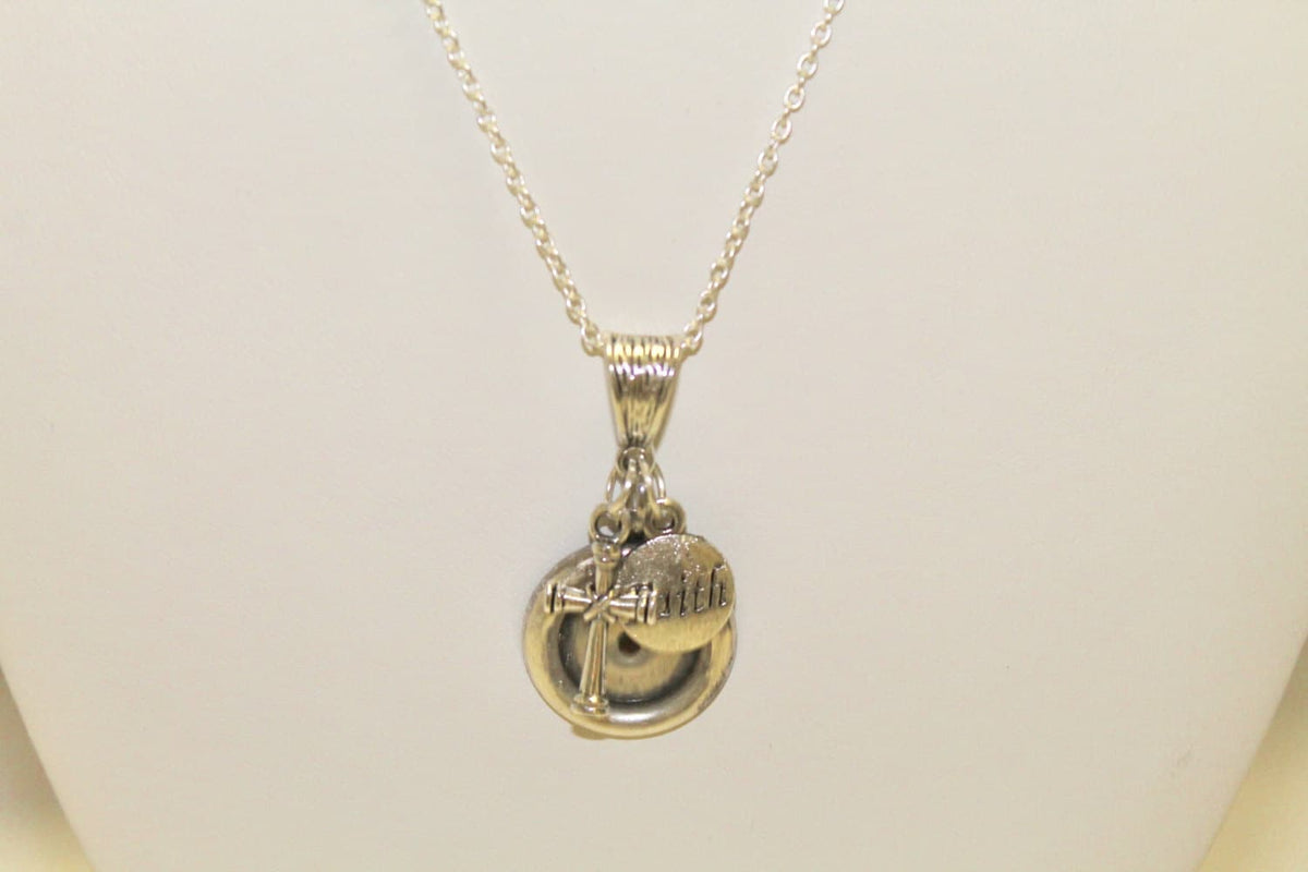 Mustard Seed Pendant on Silver Chain, Faith, Cross, Luke 17:6 Bible Verse Jewelry, Gift For Her, Inspirational, Sympathy Gift