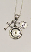 Mustard Seed Pendant on Silver Chain, Faith, Cross, Luke 17:6 Bible Verse Jewelry, Gift For Her, Inspirational, Sympathy Gift