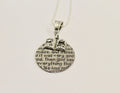 In The Beginning Genesis Pendant on Silver Chain, Bible Verse Jewelry, Gift For Her, Girlfriend Gift, Religious Jewelry