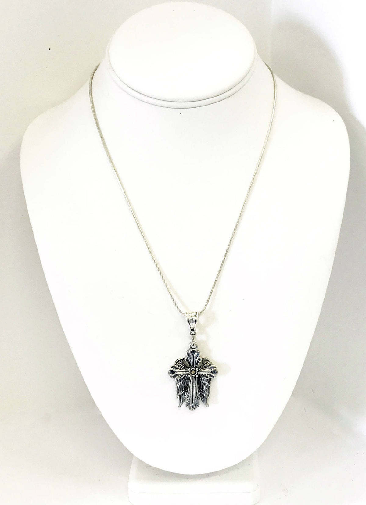 Mustard Seed Necklace, Mustard Seed Cross Necklace, Mustard Seed Jewelry, Mustard Seed Faith Gift, Angel Wings Cross Necklace, Gift For Her
