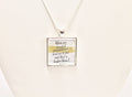 When My Heart Is Overwhelmed Psalms 61:2 Pendant on Silver Chain, Bible Verse Jewelry, Sympathy Gift, Religious Jewelry, Inspire