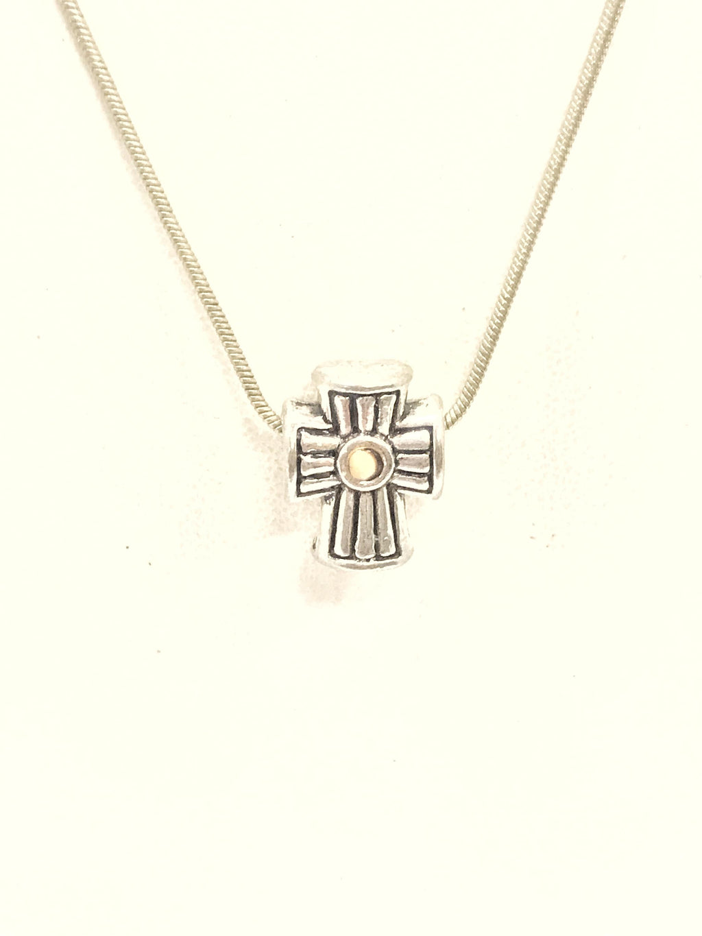 Mustard Seed Necklace, European Bead Cross Necklace, Mustard Seed Faith, Matthew 17 20 Scripture Gift, Faith Jewelry, Christian Jewelry