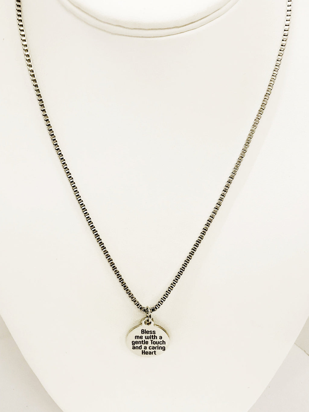Nurse Necklace, Nurse Prayer Necklace, Bless Me With A Gentle Touch And A Caring Heart Necklace, Nurse Gift, Male Nurse, Gift For Him