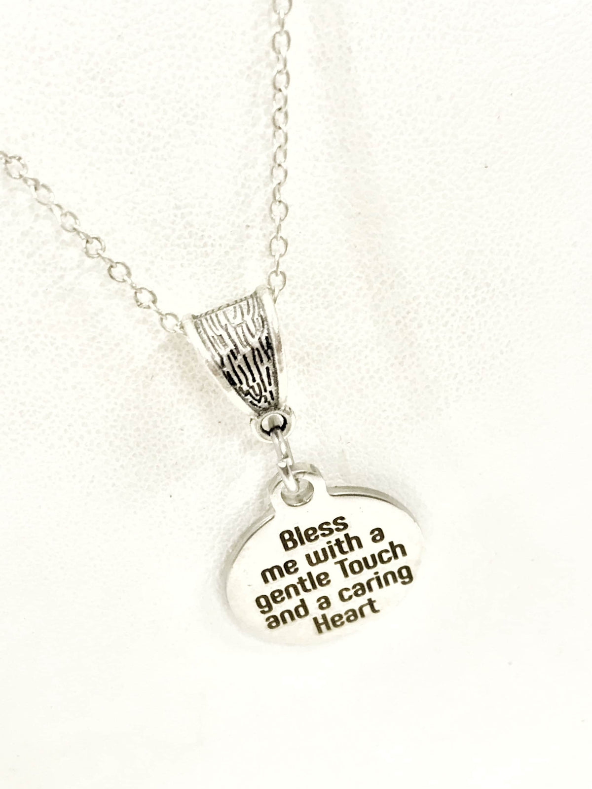 Nurse Gift, Nurse Necklace, Bless Me With A Gentle Touch And A Caring Heart Necklace, Nurse Jewelry, Gift For Nurse, Jewelry Gift