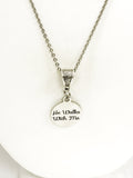 Christian Gift, He Walks With Me Necklace, Christian Jewelry, Jesus Walks With Me Gift, Daughter Gift, Sympathy Gift, Christian Woman Gift