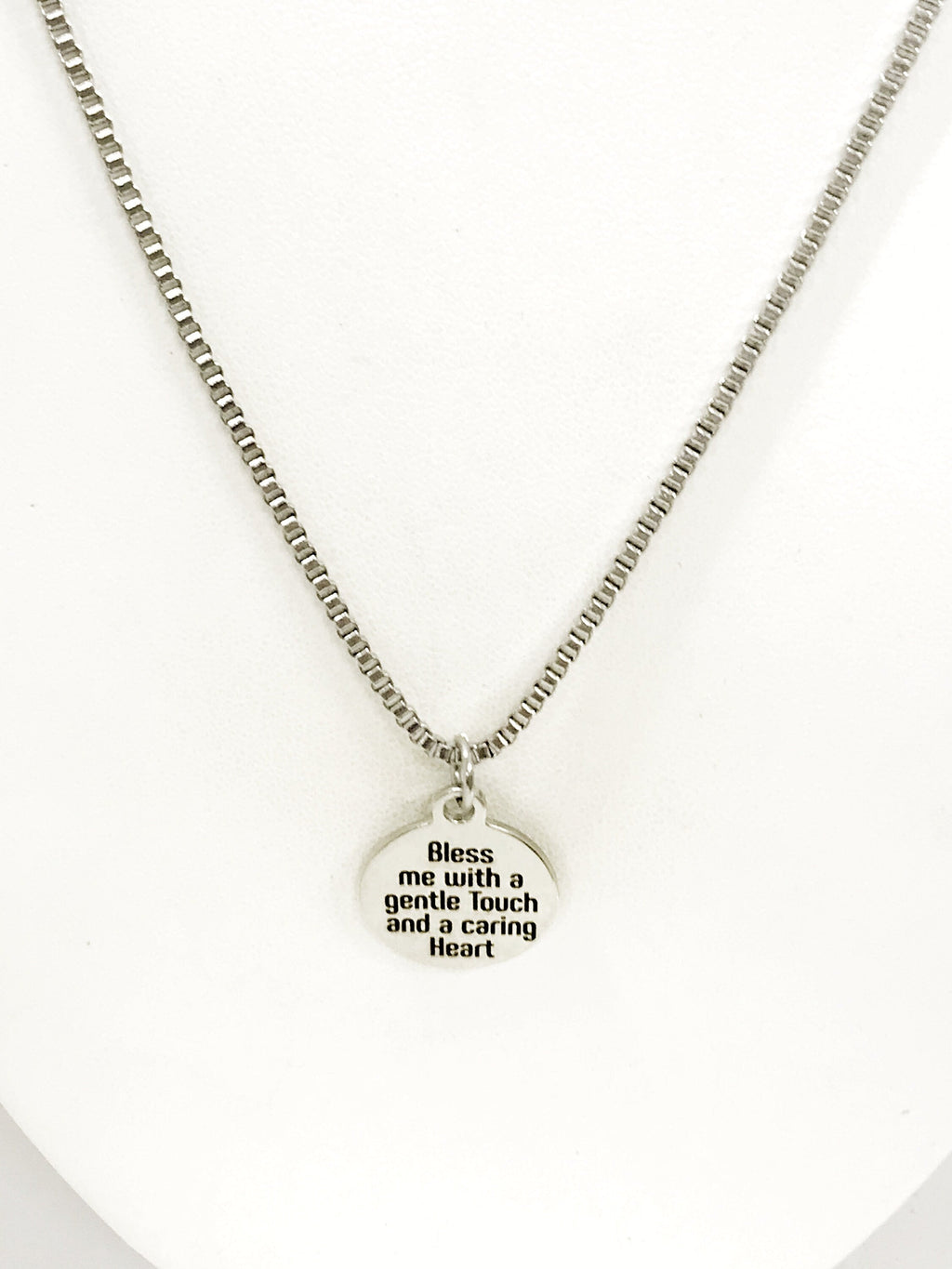 Nurse Necklace, Nurse Prayer Necklace, Bless Me With A Gentle Touch And A Caring Heart Necklace, Nurse Gift, Male Nurse, Gift For Him
