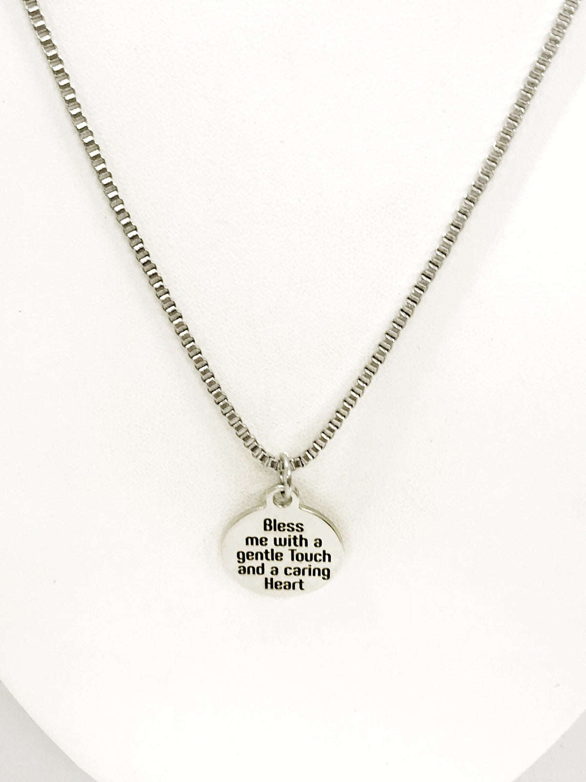 Nurse Necklace, Nurse Prayer Necklace, Bless Me With A Gentle Touch And A Caring Heart Necklace, Nurse Gift, Male Nurse, Gift For Him