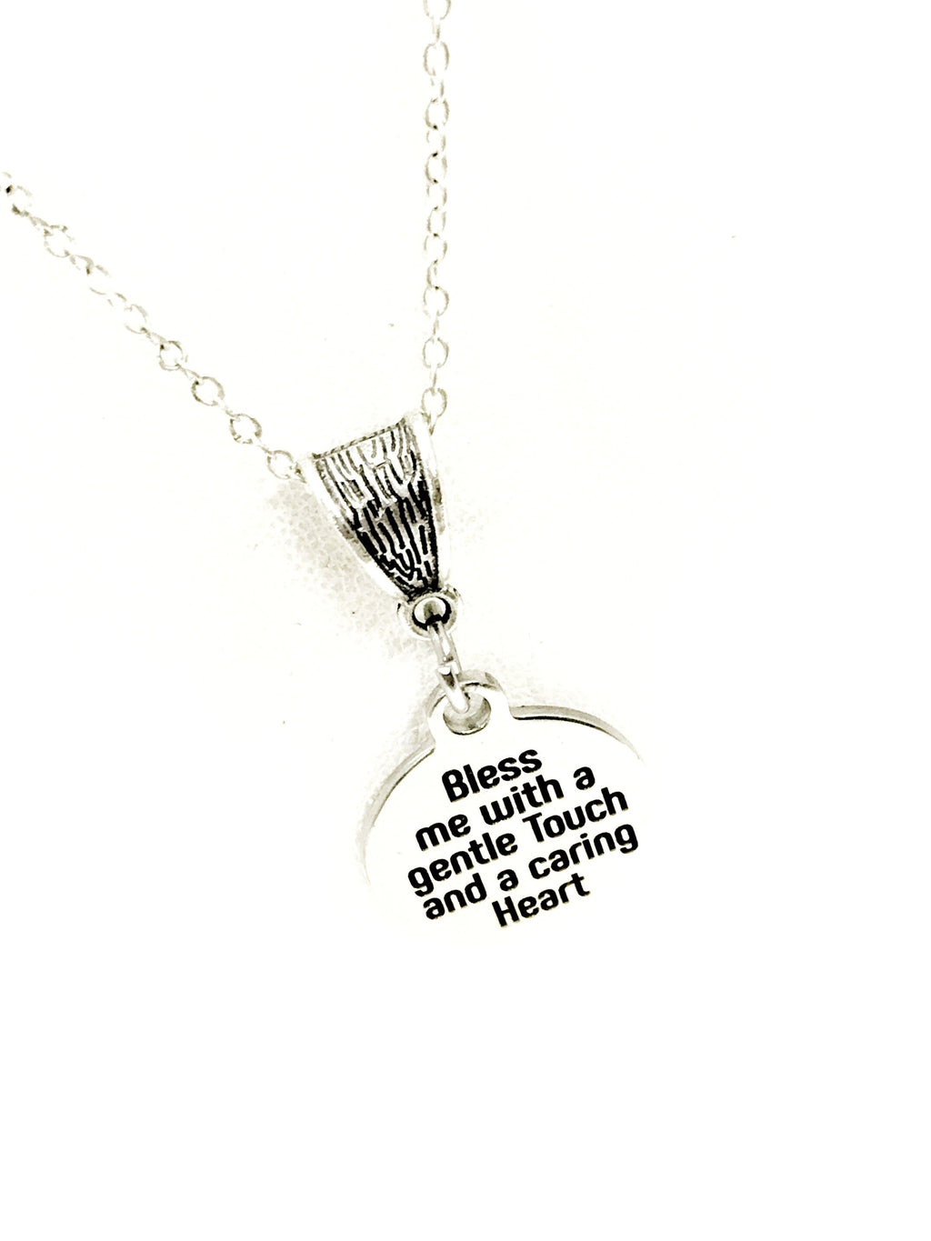 Nurse Gift, Nurse Necklace, Bless Me With A Gentle Touch And A Caring Heart Necklace, Nurse Jewelry, Gift For Nurse, Jewelry Gift