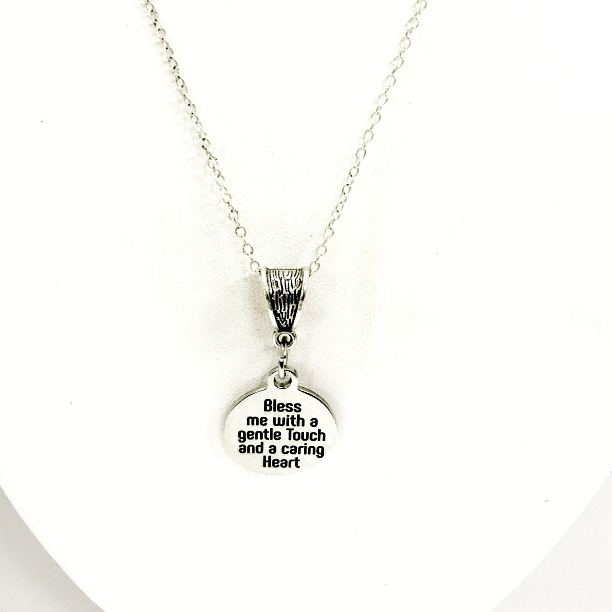 Nurse Gift, Nurse Necklace, Bless Me With A Gentle Touch And A Caring Heart Necklace, Nurse Jewelry, Gift For Nurse, Jewelry Gift
