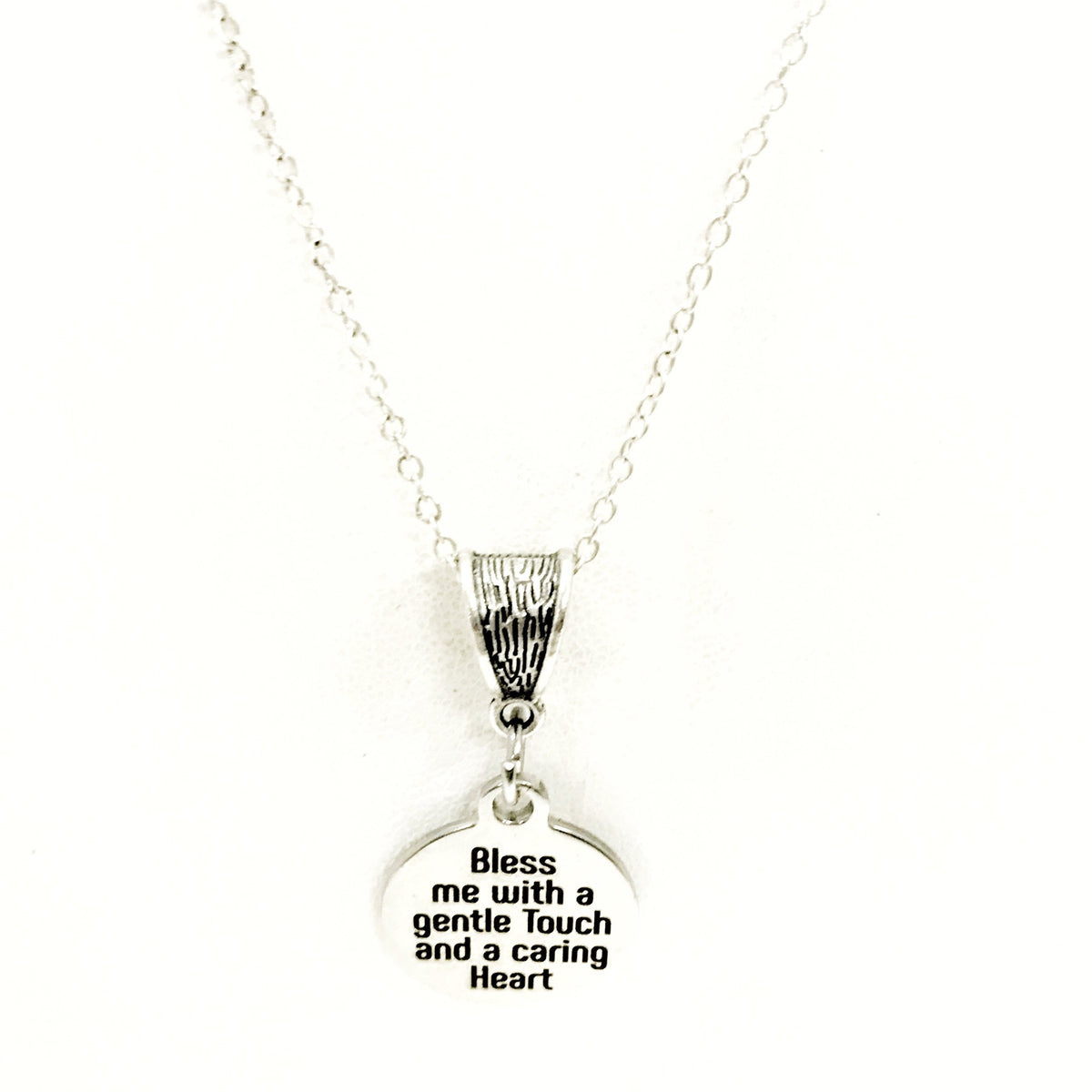 Nurse Gift, Nurse Necklace, Bless Me With A Gentle Touch And A Caring Heart Necklace, Nurse Jewelry, Gift For Nurse, Jewelry Gift