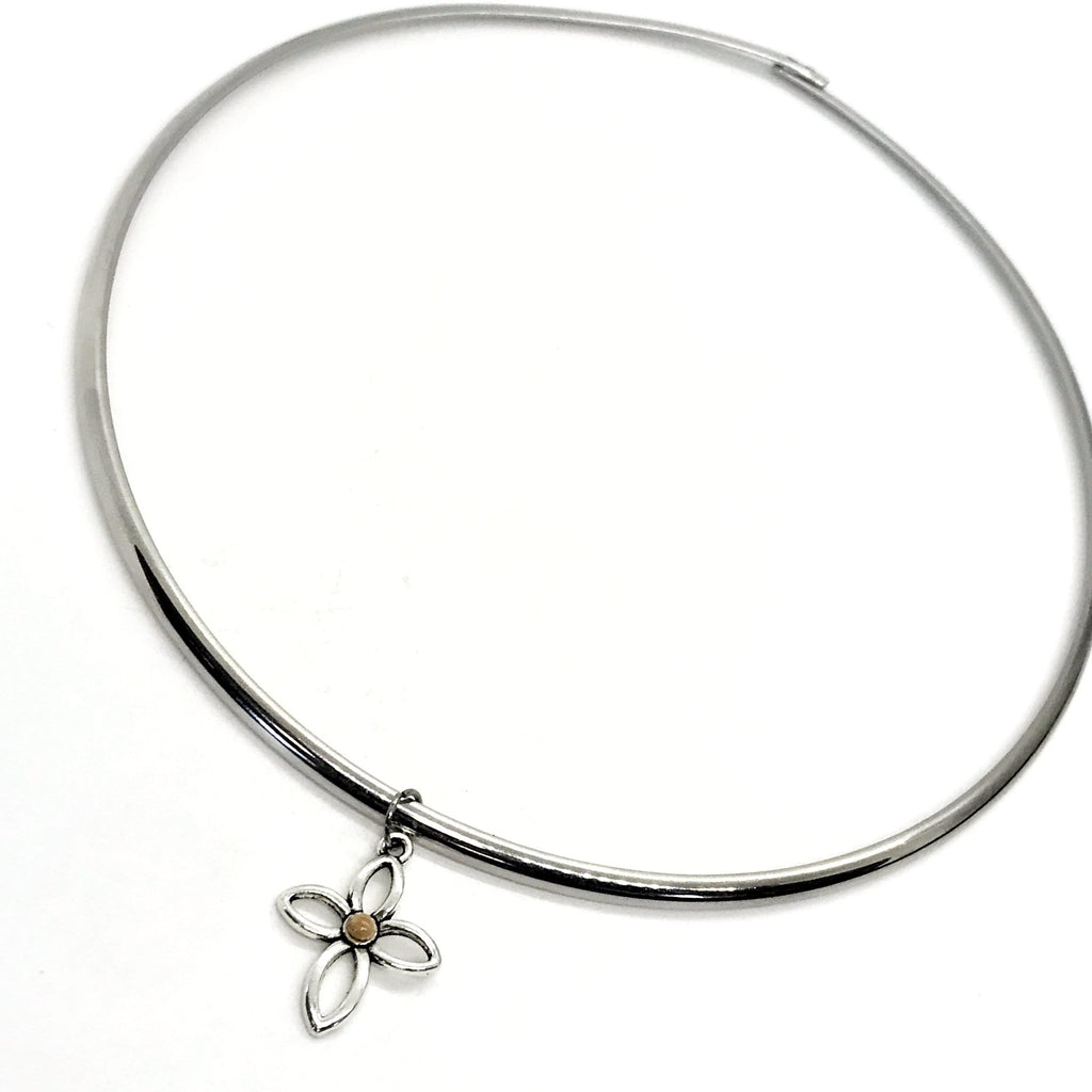 Mustard Seed Necklace, Mustard Seed Cross Collar, Stainless Steel Necklace, Matthew 17 20 Necklace, Mustard Seed Charm, Christian Jewelry