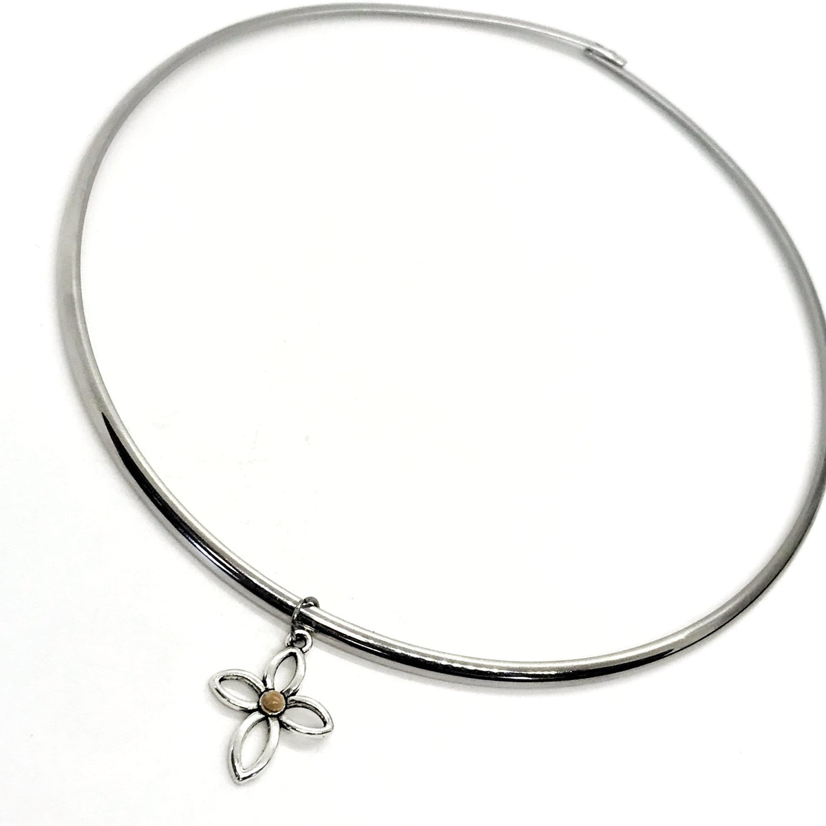 Mustard Seed Necklace, Mustard Seed Cross Collar, Stainless Steel Necklace, Matthew 17 20 Necklace, Mustard Seed Charm, Christian Jewelry