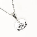 It Is Well With My Soul Necklace Engraved Cross Cut Out Faith Jewelry Inspirational Gift