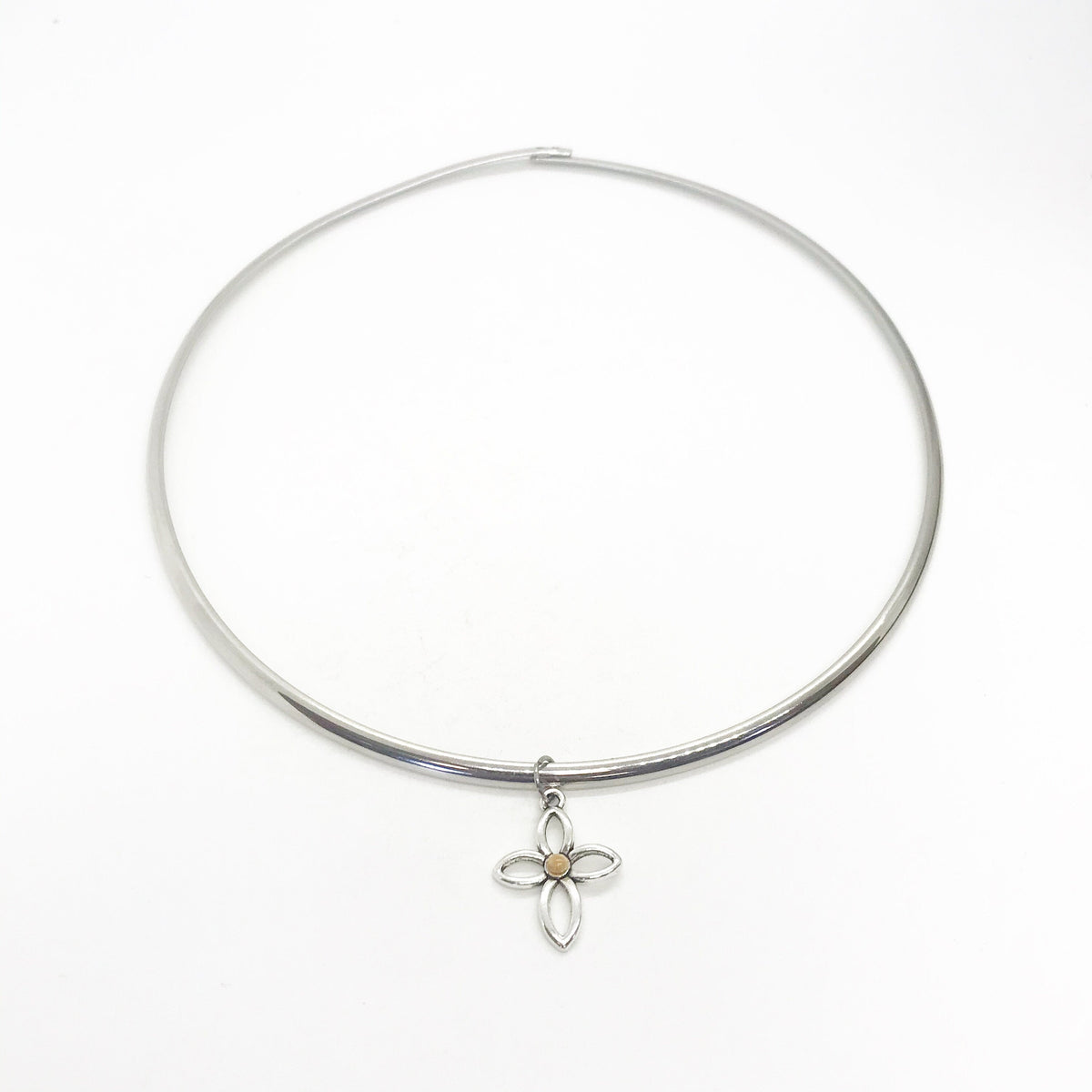 Mustard Seed Necklace, Mustard Seed Cross Collar, Stainless Steel Necklace, Matthew 17 20 Necklace, Mustard Seed Charm, Christian Jewelry