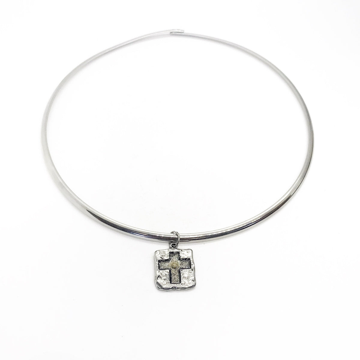 Mustard Seed Necklace, Mustard Seed Cross Collar, Stainless Steel Necklace, Matthew 17 20 Necklace, Mustard Seed Charm, Christian Jewelry