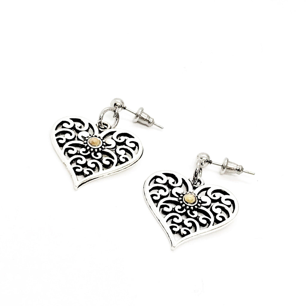 Mustard Seed Heart Earrings,  Mustard Seed Jewelry, Matthew 17 20, Mustard Seed Faith Jewelry, Bible Verse Gift, Scripture Gifts, Faith Gift