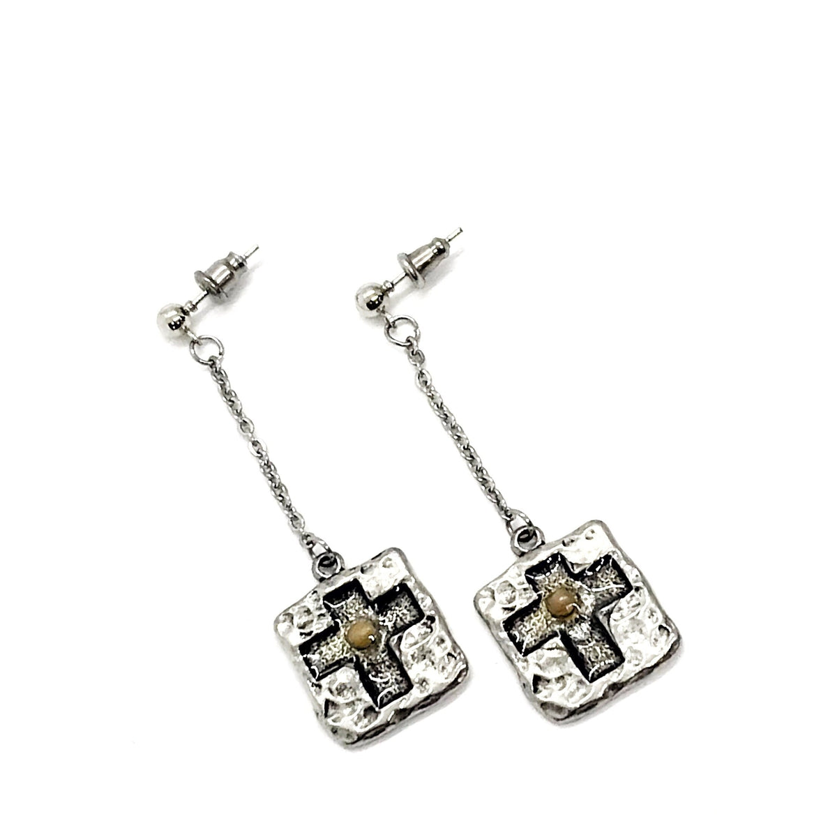 Mustard Seed Drop Dangle Earrings, Cross Mustard Seed Jewelry, Matthew 17 20, Mustard Seed Faith Jewelry, Scripture Gifts