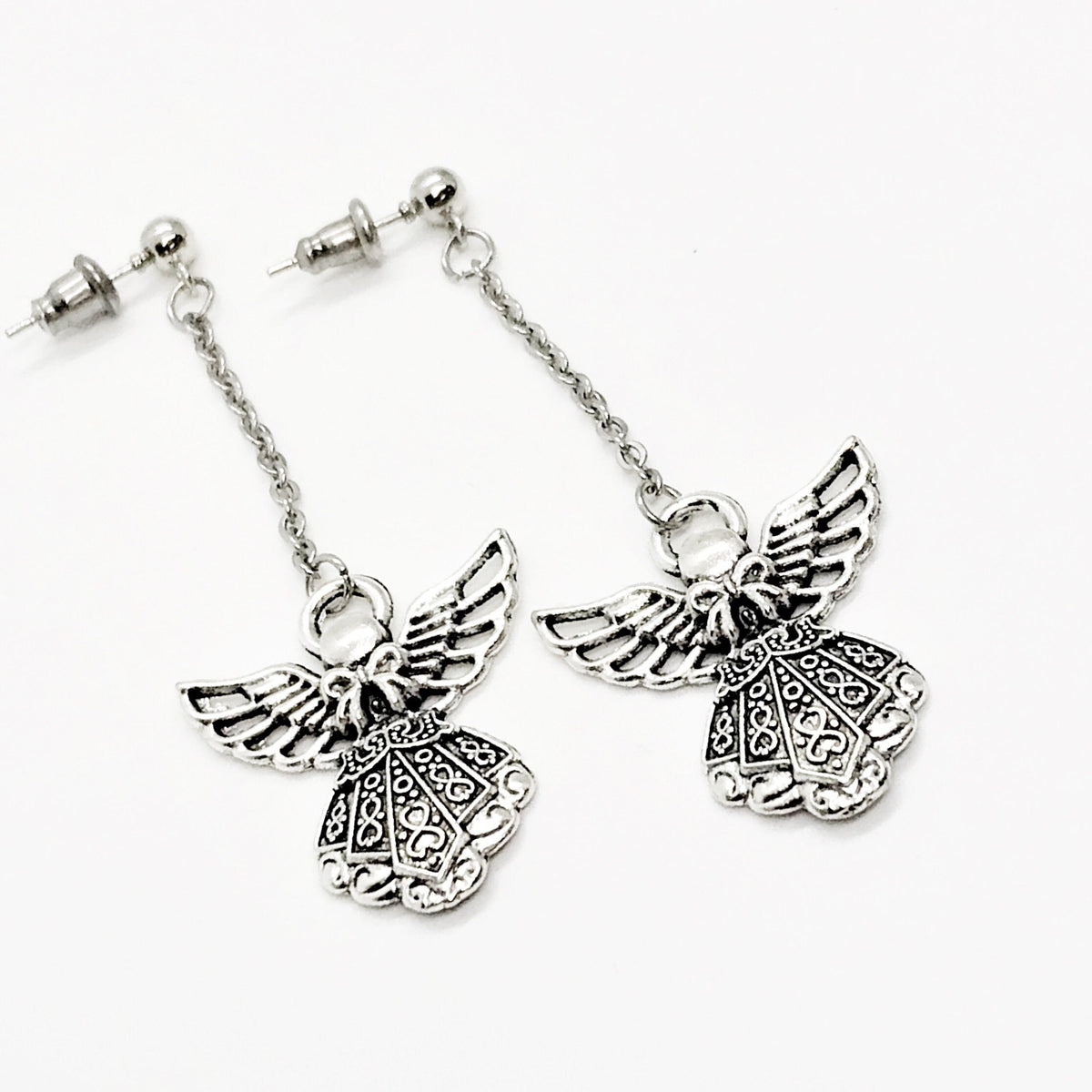 Angel Drop Dangle Earrings, Angel Jewelry, Gift For Her, Faith Gifts, Angel Gift, Angel Charms, Christian Gifts, Memorial Gifts