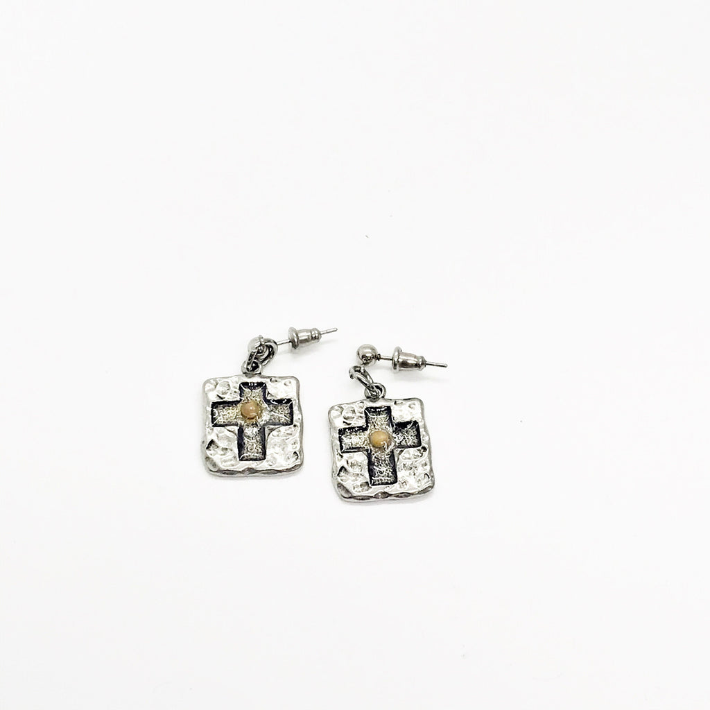Mustard Seed Cross Earrings,  Mustard Seed Faith Jewelry, Matthew 17 20, Mustard Seed Jewelry, Bible Verse Gift, Scripture Gifts, Faith Gift