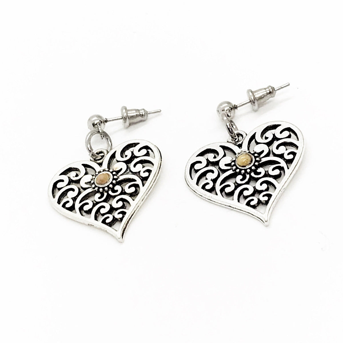 Mustard Seed Heart Earrings,  Mustard Seed Jewelry, Matthew 17 20, Mustard Seed Faith Jewelry, Bible Verse Gift, Scripture Gifts, Faith Gift