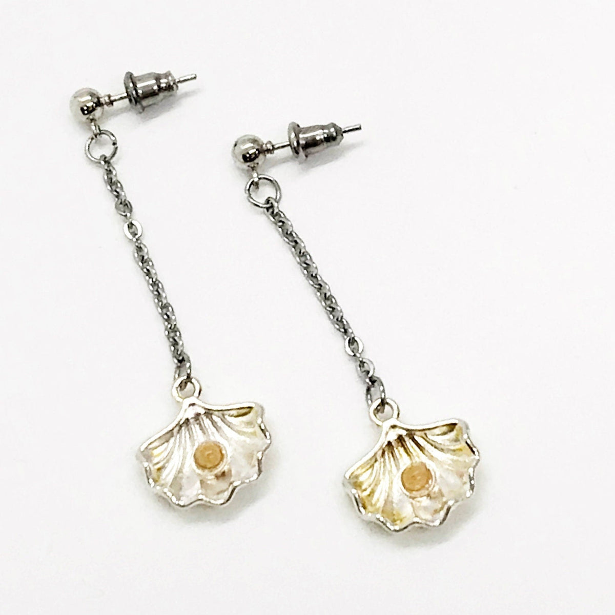 Mustard Seed Dangle Shell Earrings,  Mustard Seed Jewelry, Matthew 17 20, Mustard Seed Faith Jewelry, Scripture Gifts, Faith Gift