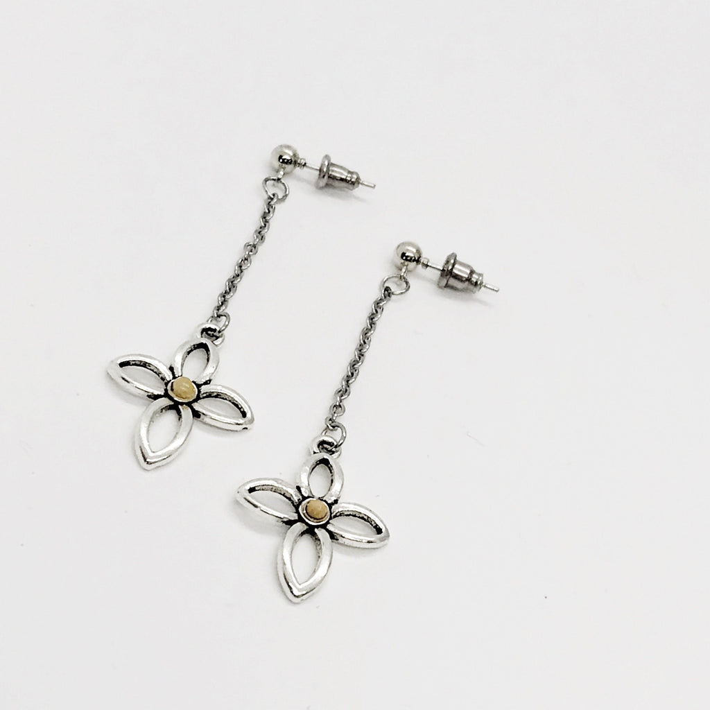 Mustard Seed Drop Dangle Cross Earrings,  Mustard Seed Jewelry, Matthew 17 20, Mustard Seed Faith Jewelry, Scripture Gifts, Faith Gift