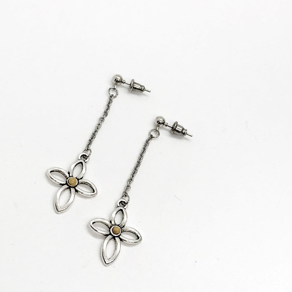 Mustard Seed Drop Dangle Cross Earrings,  Mustard Seed Jewelry, Matthew 17 20, Mustard Seed Faith Jewelry, Scripture Gifts, Faith Gift
