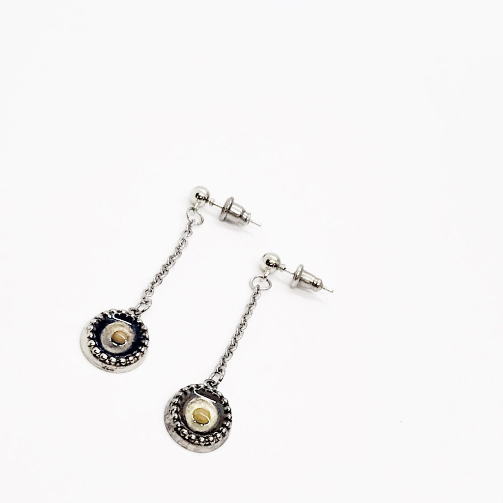 Mustard Seed Drop Dangle Earrings,  Oval Mustard Seed Jewelry, Matthew 17 20, Mustard Seed Faith Jewelry, Scripture Gifts