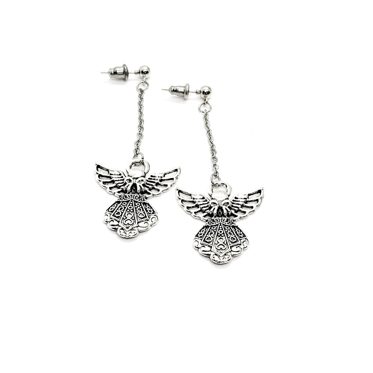 Angel Drop Dangle Earrings, Angel Jewelry, Gift For Her, Faith Gifts, Angel Gift, Angel Charms, Christian Gifts, Memorial Gifts